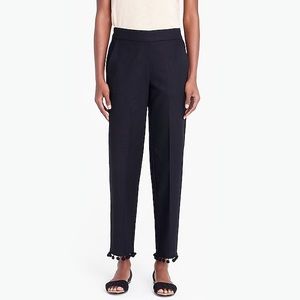 J. Crew Black Pom Pom Pants
